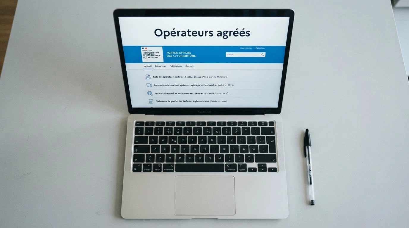 Capture d'écran du site de l'ANJ montrant la liste des opérateurs agréés, sans aucun casino en ligne.