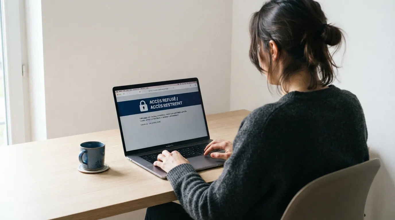 Capture d'écran de la page officielle ANJ listant les sites de jeux bloqués en France