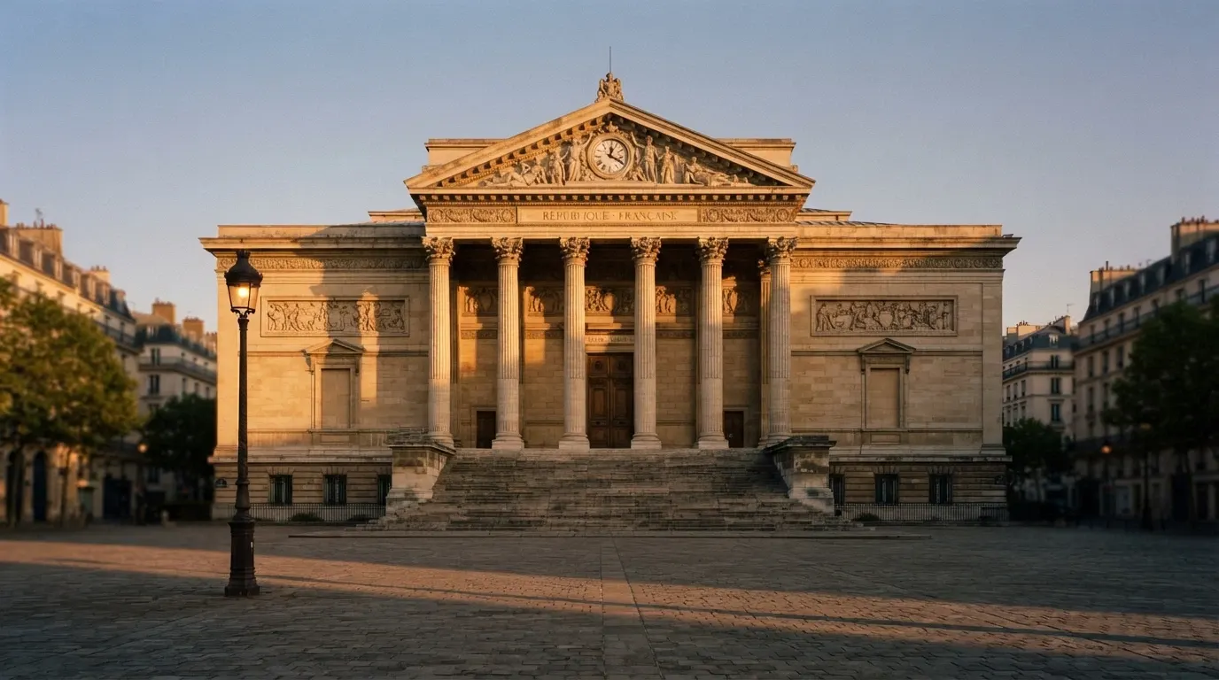 La façade du siège de l'Autorité nationale des jeux à Paris