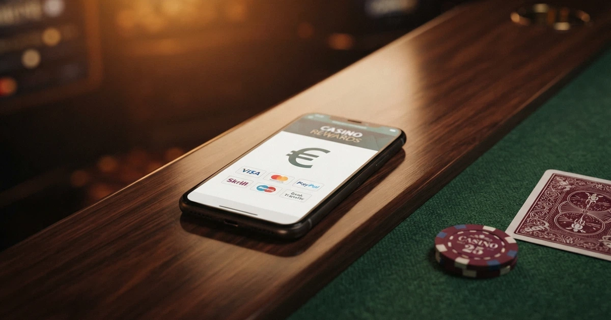 Page d'accueil d'un casino en ligne affichant le logo Klarna parmi les méthodes de paiement acceptées, à côté des icônes Visa et Mastercard