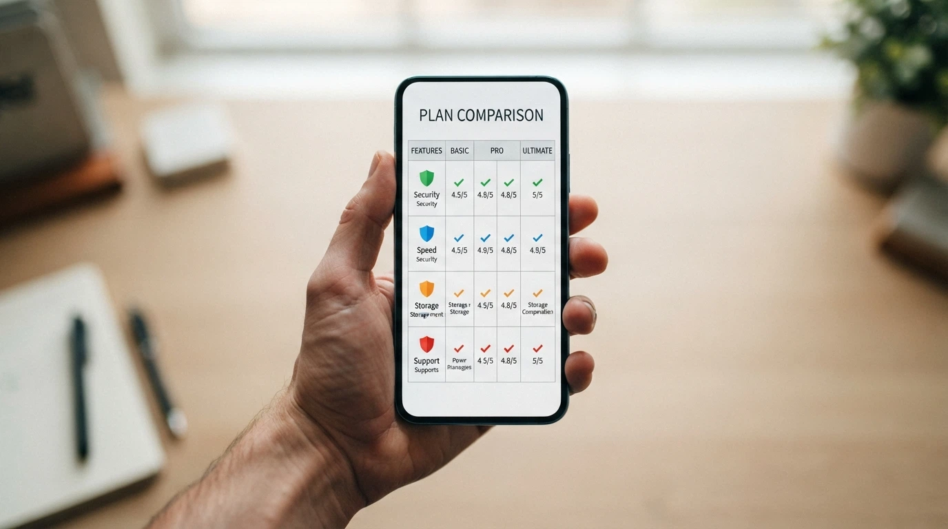 Écran de smartphone Android affichant une page de comparaison de casinos en ligne avec des icônes de licence et de fournisseurs