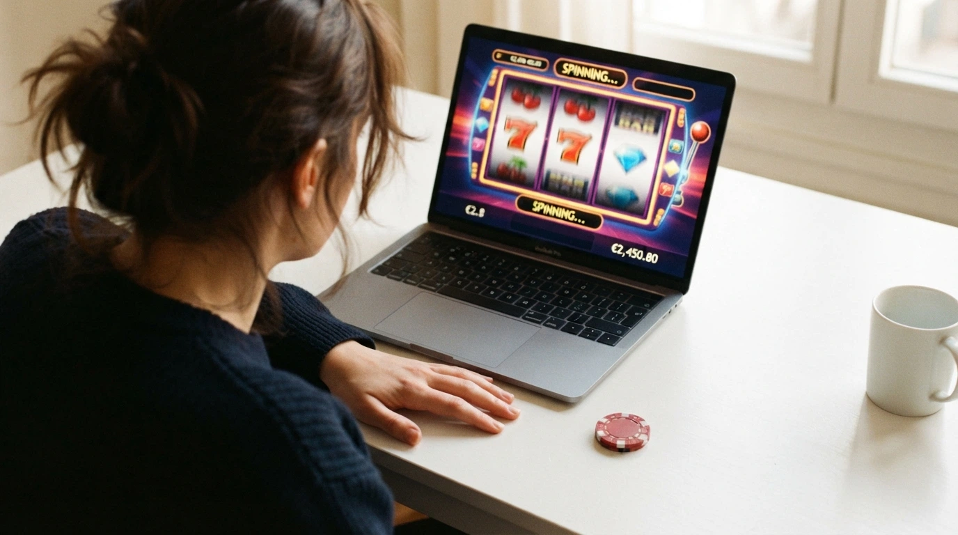 Écran partagé montrant les fiches de plusieurs casinos en ligne avec leur bonus de bienvenue, leur licence et leur nombre de jeux, sur fond de tableau comparatif
