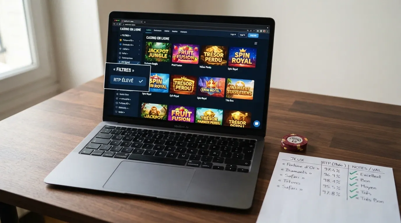 Un tableau comparatif des casinos en ligne avec leur bonus de bienvenue et leur statut légal