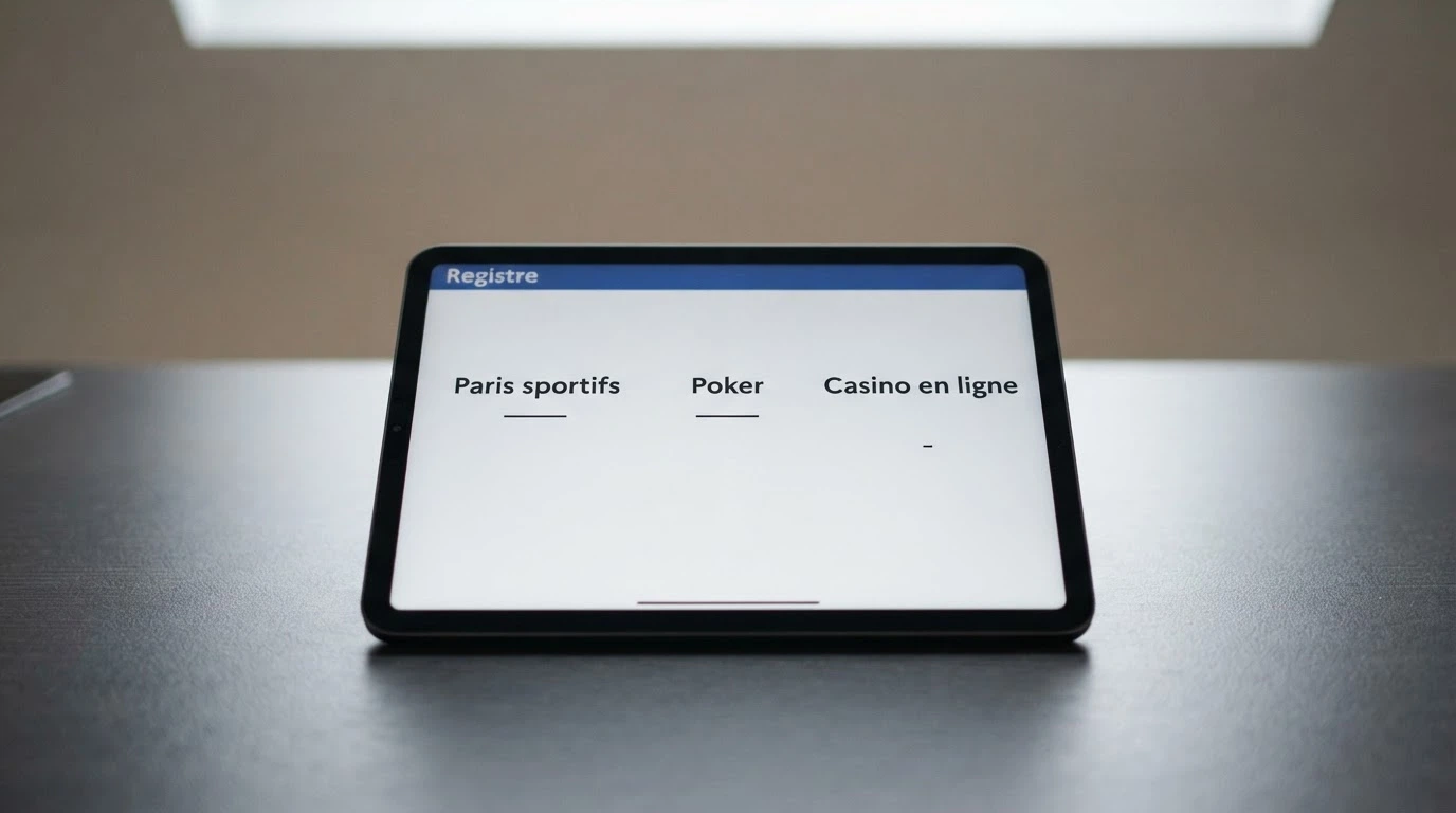 Capture d'écran du registre public des opérateurs agréés par l'ANJ sur anj.fr
