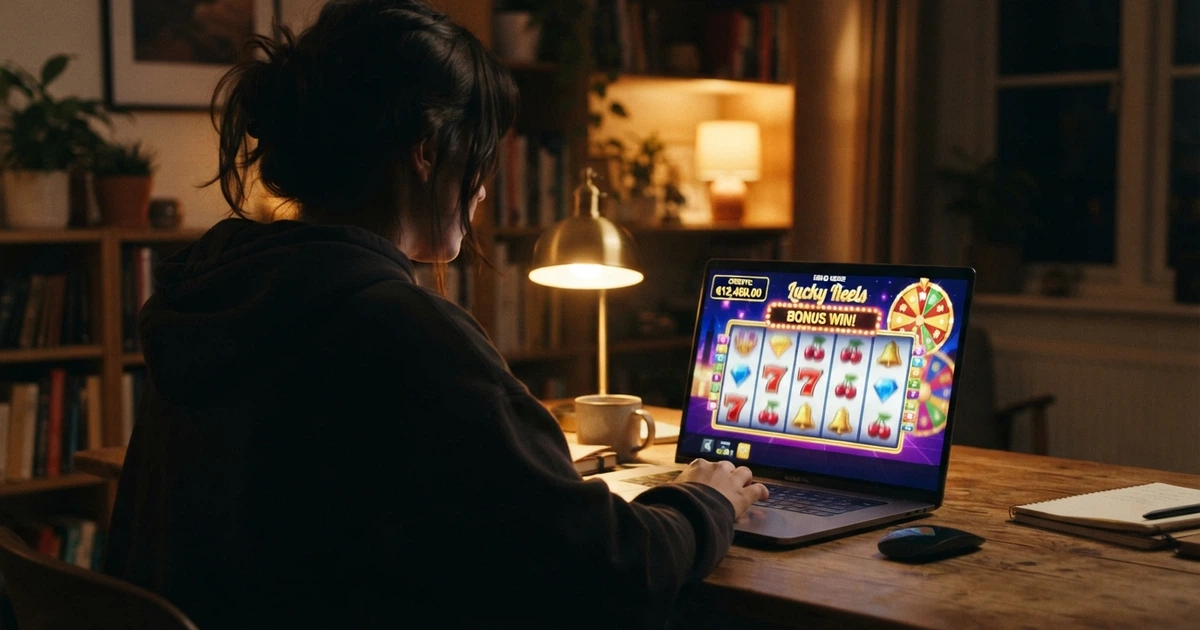 Capture d'écran d'une machine à sous gratuite en mode démonstration sur navigateur, rouleaux visibles et crédits virtuels affichés