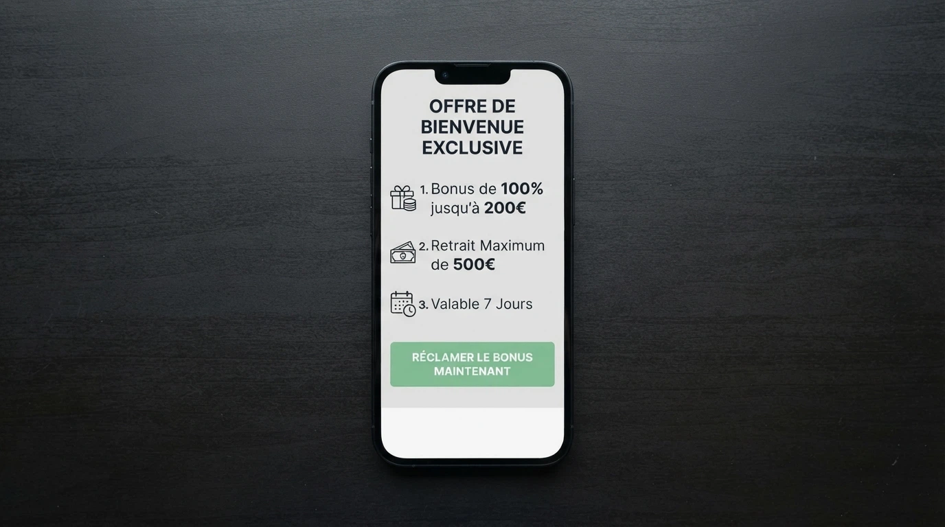 Capture d'écran d'une page de conditions de bonus listant les exigences de mise, le plafond de gains et la durée de validité